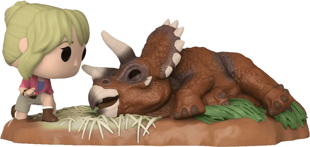 FUN62473 Jurassic Park - Dr. Sattler with Triceratops US Exclusive Pop! Moment [RS] - Funko - Titan Pop Culture