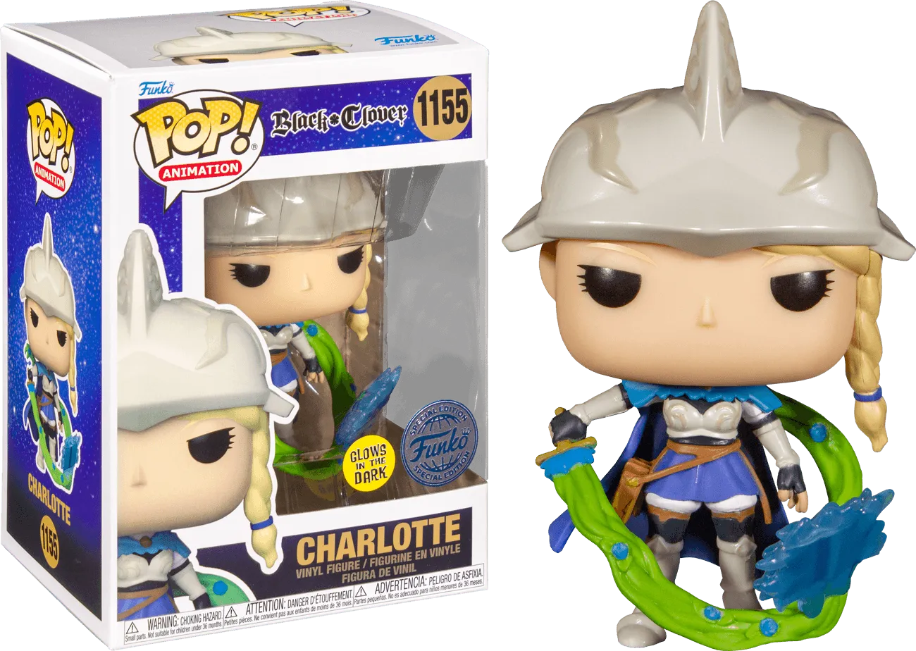 FUN63143CASE Black Clover - Charlotte US Exclusive Pop! Vinyl - Chase Case [RS] - Funko - Titan Pop Culture