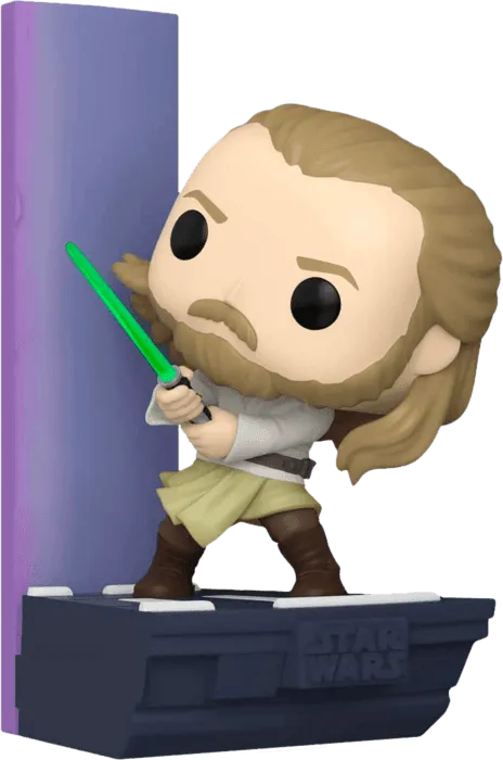 FUN63196 Star Wars - Duel of the Fates: Qui-Gon Jin US Exclusive Pop! Deluxe [RS] - Funko - Titan Pop Culture
