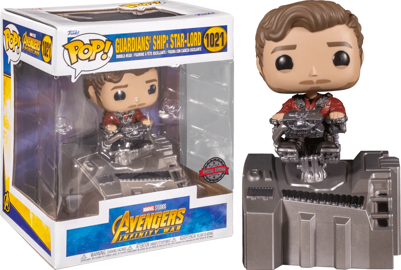 FUN63207 Avengers 3: Infinity War - Guardians' Ship: Star-Lord US Exclusive Pop! Deluxe [RS] - Funko - Titan Pop Culture