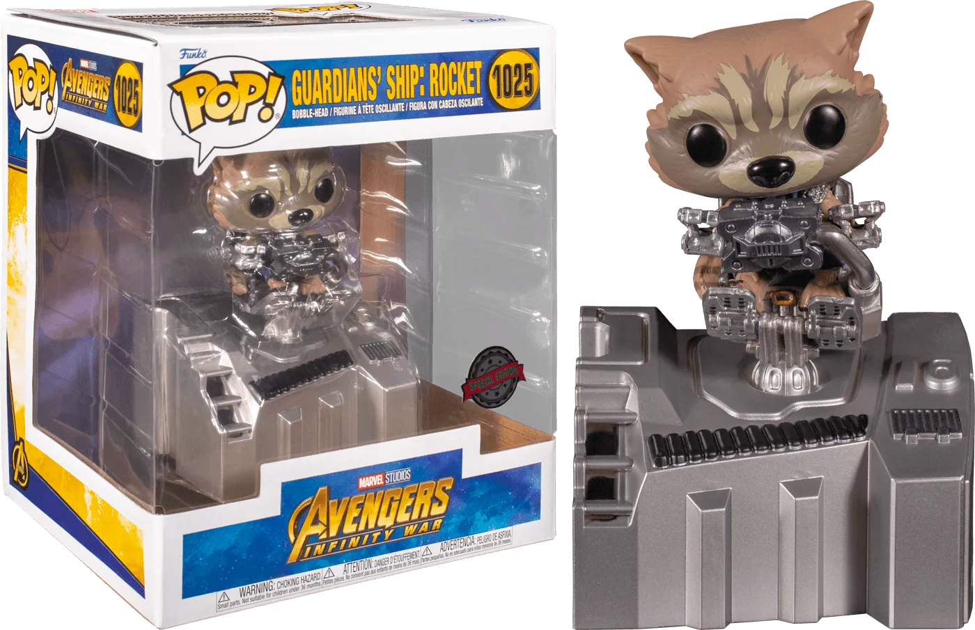 FUN63211 Avengers 3: Infinity War - Guardian's Ship: Rocket US Exclusive Pop! Deluxe [RS] - Funko - Titan Pop Culture