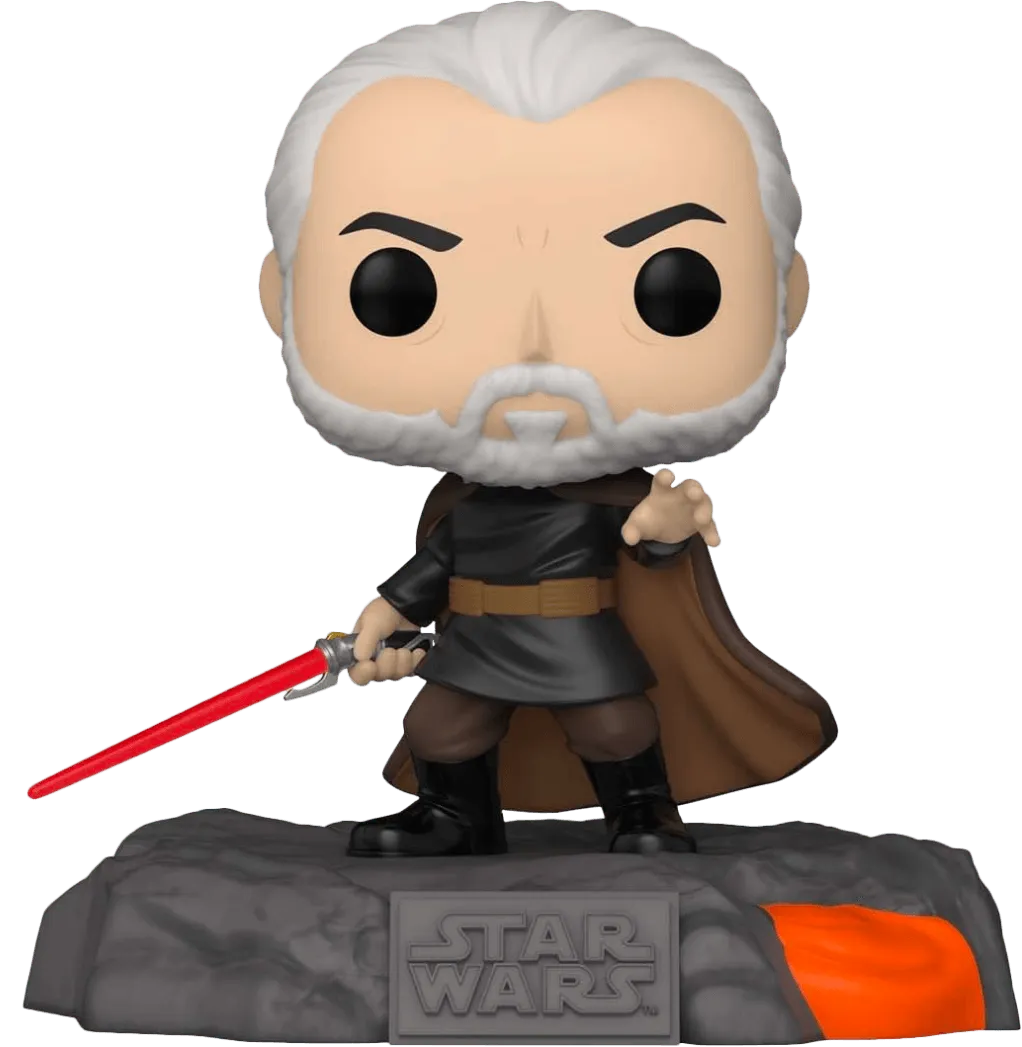 FUN63296 Star Wars - Red Sabre Series: Darth Tyranus Glow US Exclusive Pop! Deluxe [RS] - Funko - Titan Pop Culture