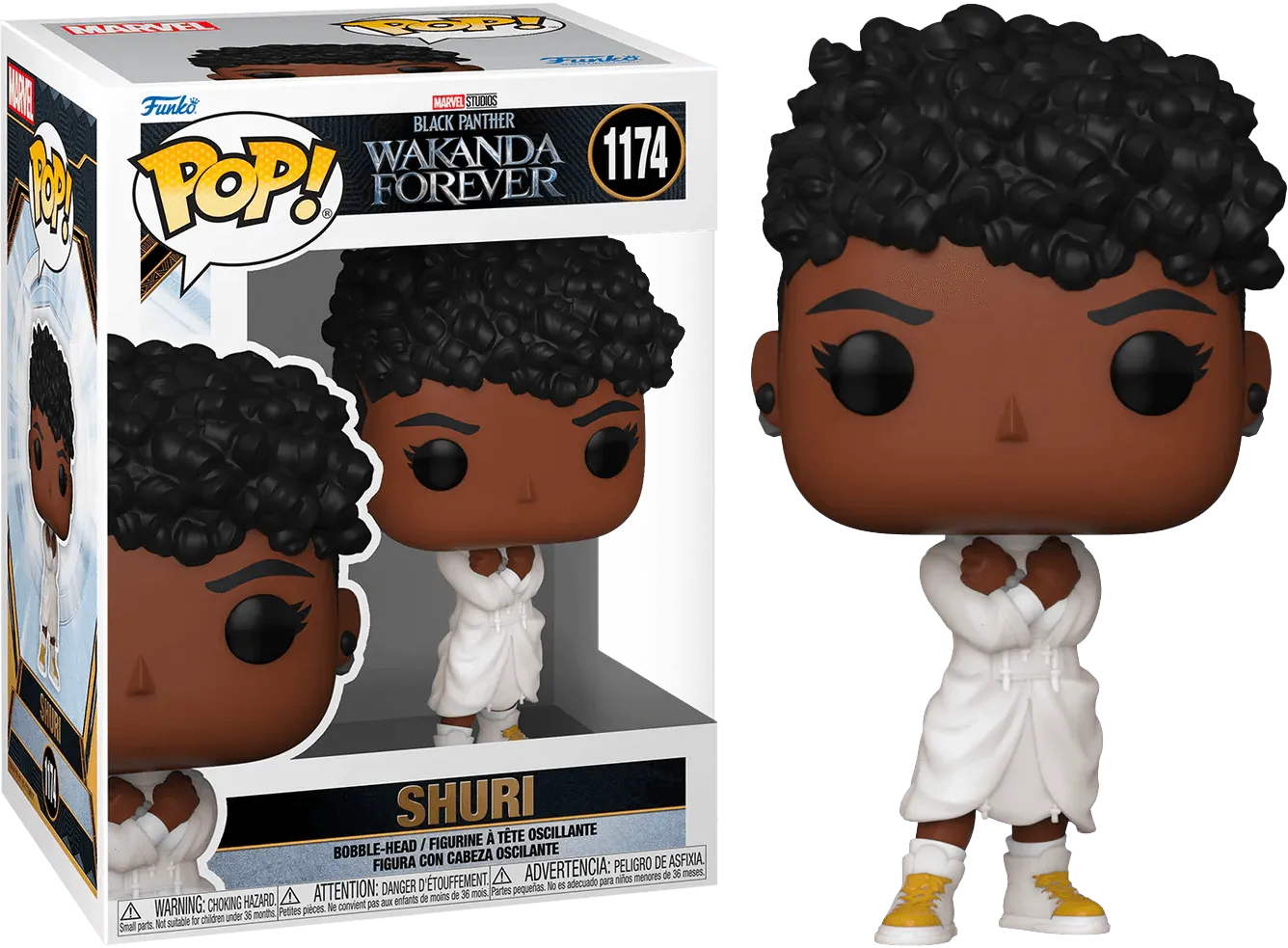 FUN63944 Black Panther 2: Wakanda Forever - Shuri in white hoodie Pop! Vinyl - Funko - Titan Pop Culture