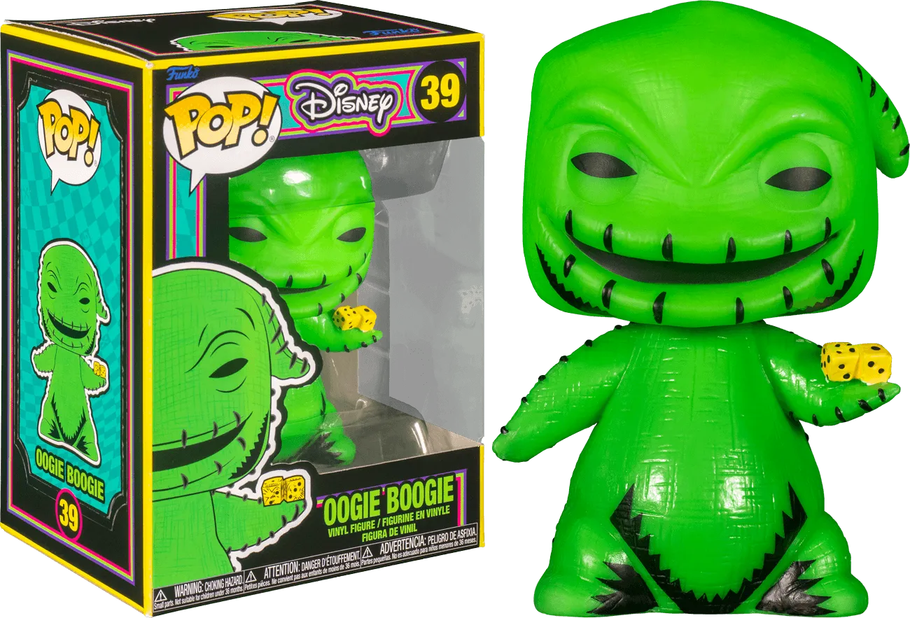 FUN63962 The Nightmare Before Christmas - Oogie Boogie Black Light Pop! Vinyl - Funko - Titan Pop Culture