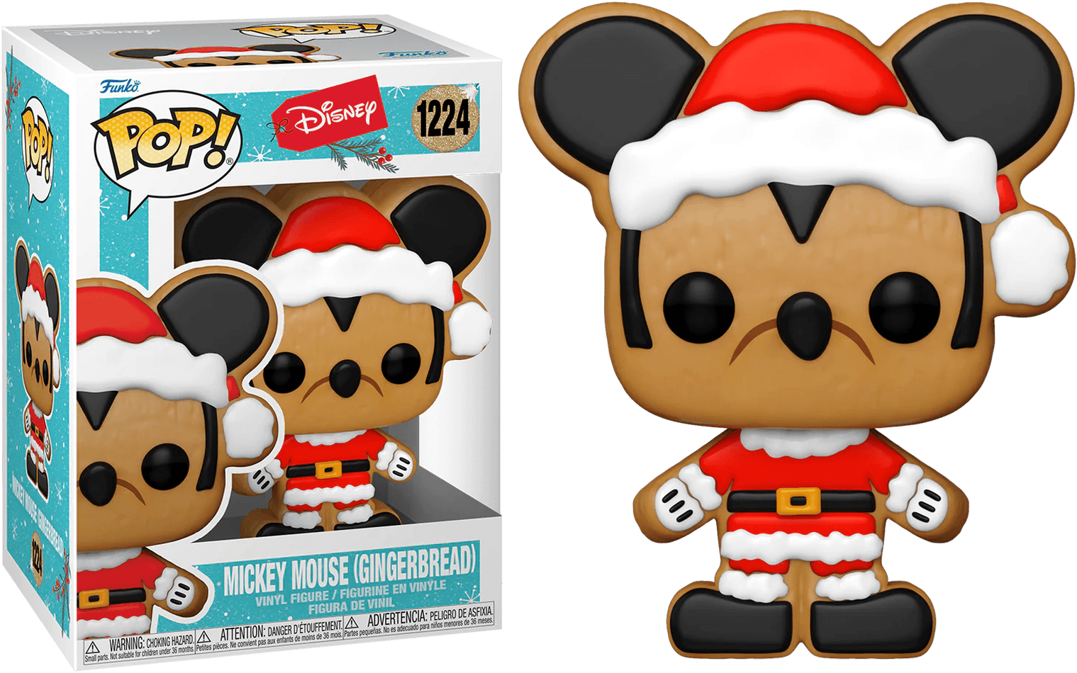 FUN64329 Disney - Santa Mickey Gingerbread Holiday Pop! Vinyl - Funko - Titan Pop Culture