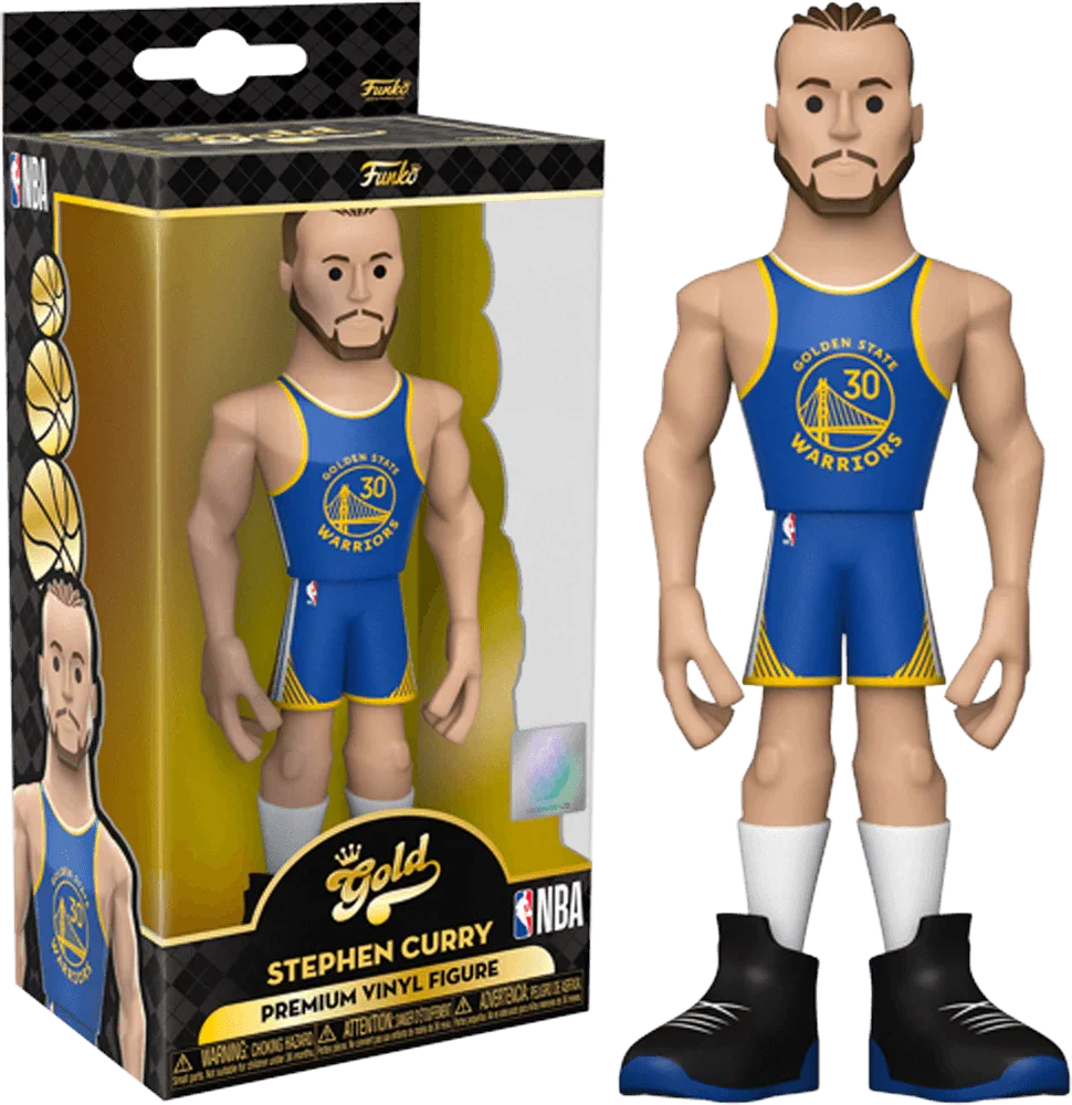 FUN64540 NBA: Warriors - Steph Curry (with chase) US Exclusive 12" Vinyl Gold [RS] - Funko - Titan Pop Culture
