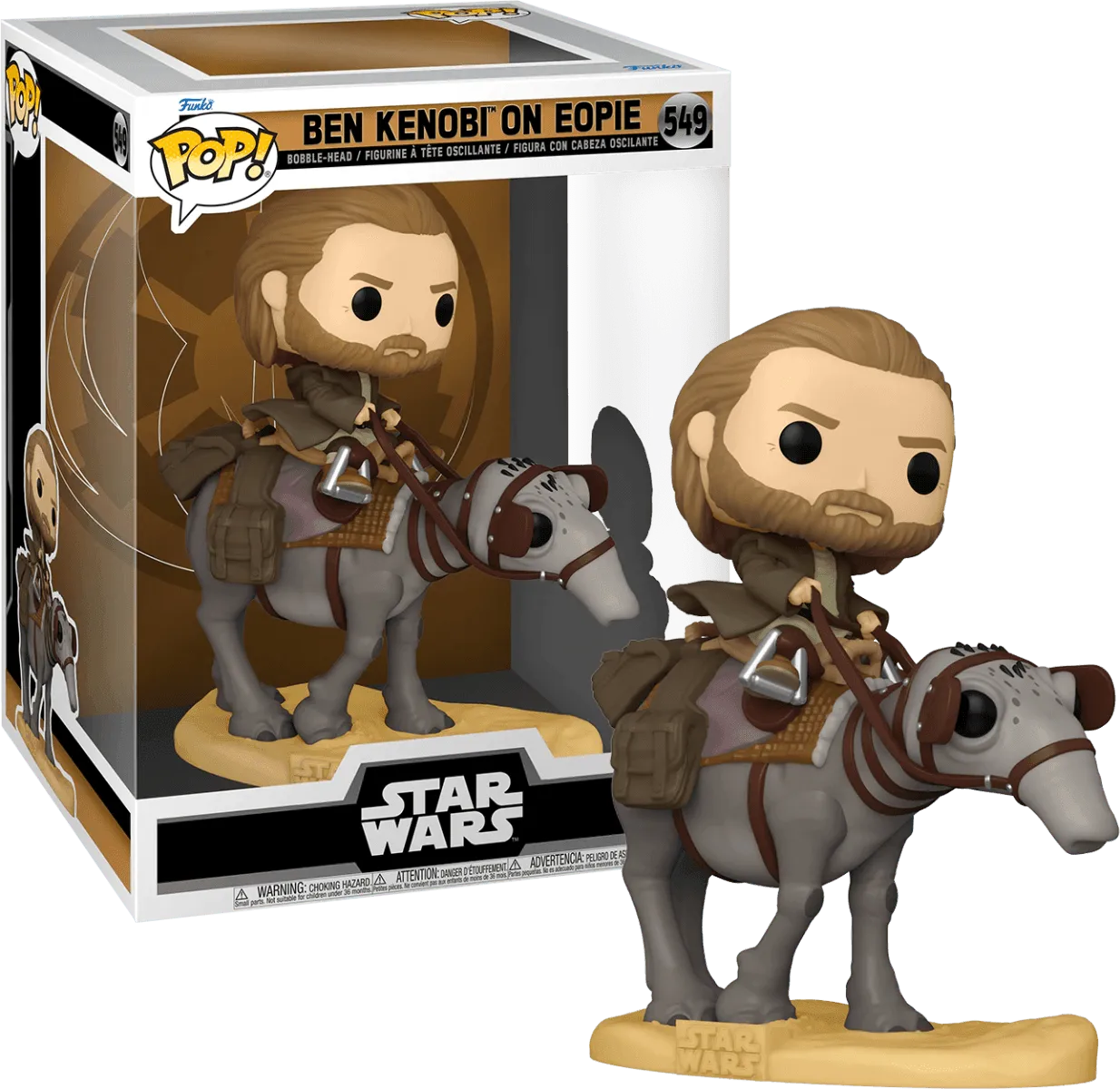 FUN64554 Star Wars - Ben Kenobi on Eopie Pop! Deluxe - Funko - Titan Pop Culture