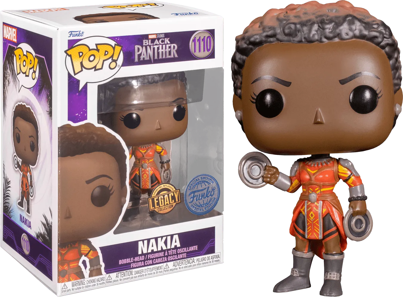 FUN64870 Black Panther (2018) - Nakia US Exclusive Pop! Vinyl [RS] - Funko - Titan Pop Culture