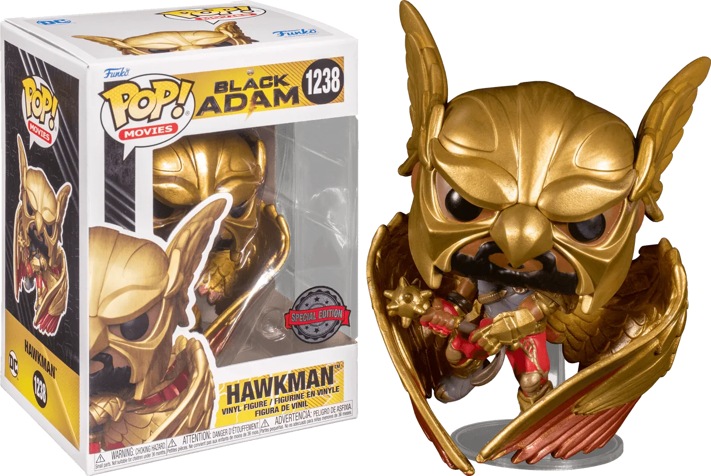 FUN64959 Black Adam (2022) - Hawkman US Exclusive Pop! Vinyl [RS] - Funko - Titan Pop Culture