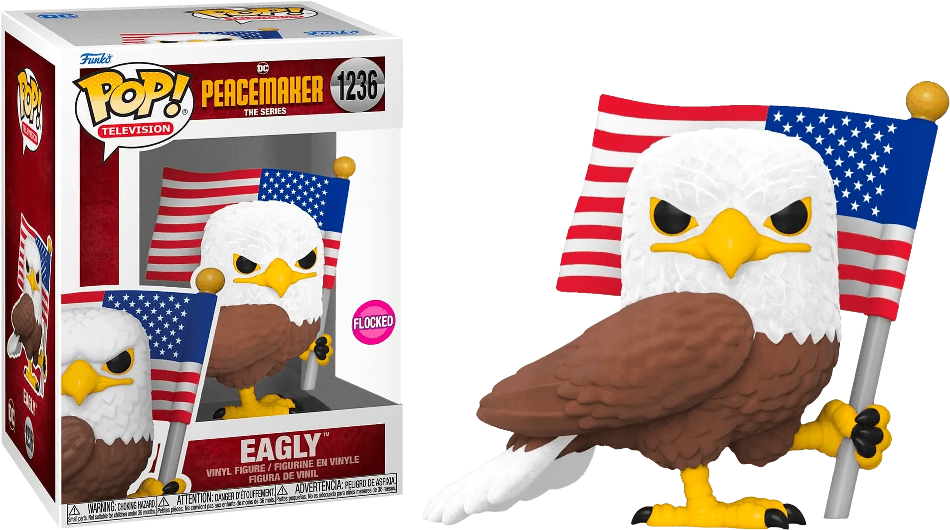 FUN64970 Peacemaker: The Series - Eagly Flocked US Exclusive Pop! Vinyl [RS] - Funko - Titan Pop Culture