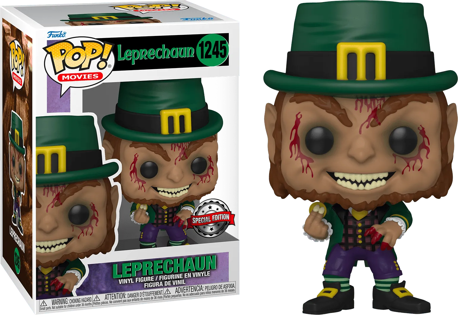 FUN65033 Leprechaun - Leprechaun Blood-Splattered US Exclusive Pop! Vinyl [RS] - Funko - Titan Pop Culture