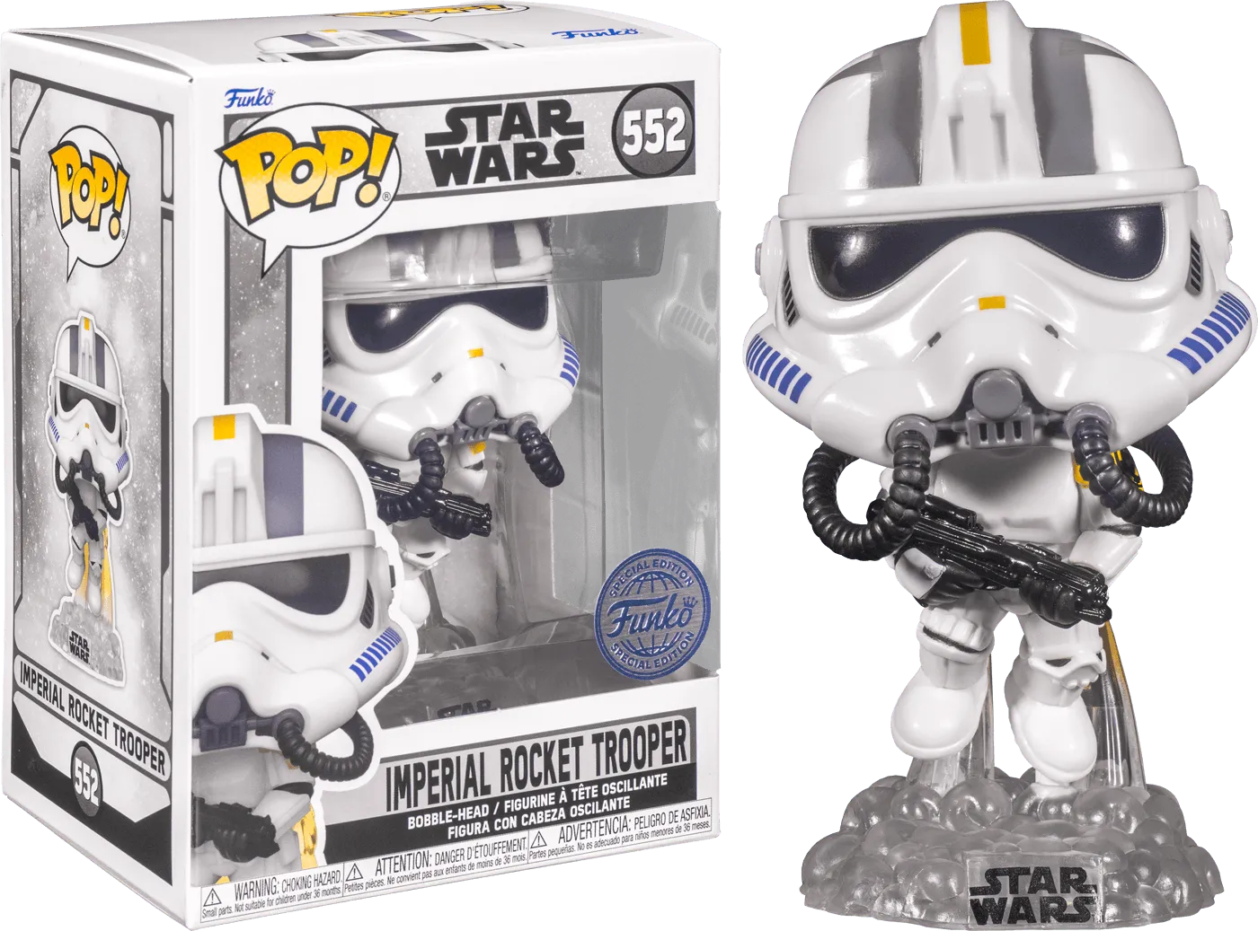 FUN65049 Star Wars - Imperial Rocket Trooper US Exclusive Pop! Vinyl [RS] - Funko - Titan Pop Culture