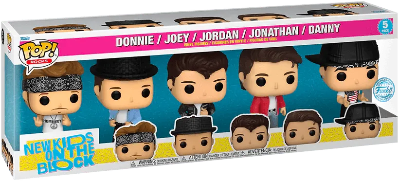 FUN65234 New Kids on the Block - Donnie, Joey, Jordan, Jonathan & Danny Pop! Vinyl 5-Pack [RS] - Funko - Titan Pop Culture