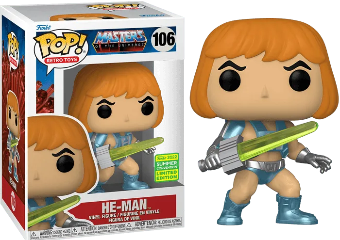FUN65251 Masters of the Universe - He-Man Laser Power SDCC 2022 Exclusive Pop! Vinyl [RS] - Funko - Titan Pop Culture
