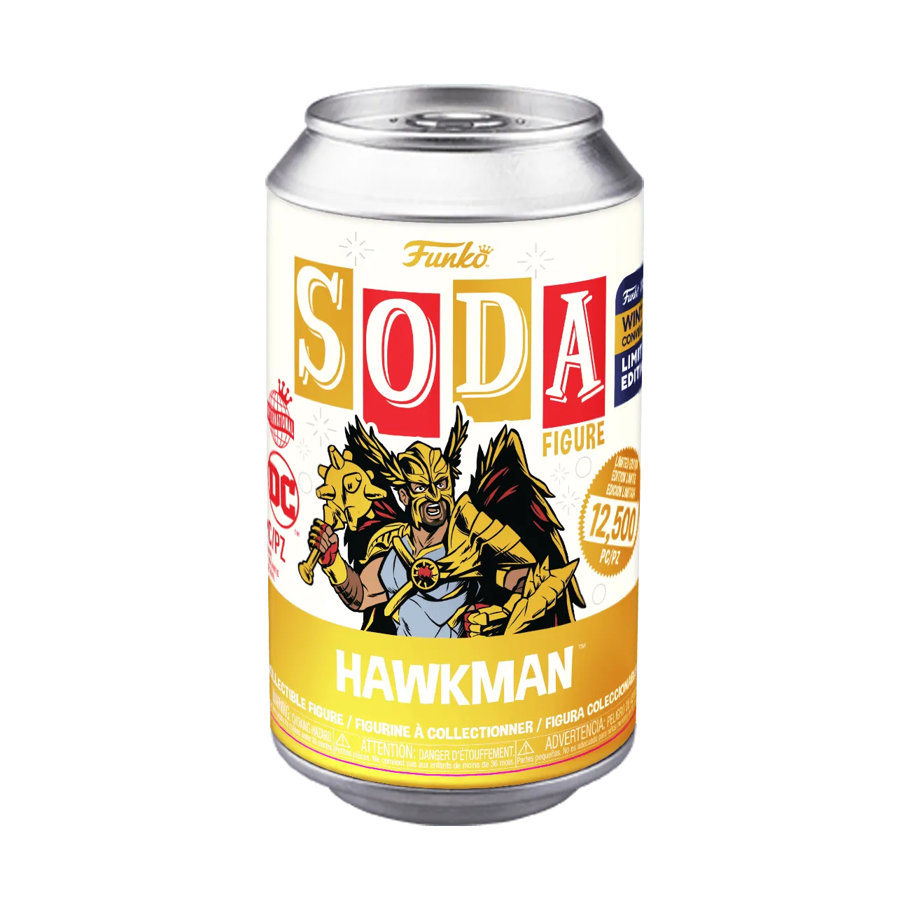 FUN65345 Black Adam (2022) - Hawkman Winter Con 2022 Exclusive (with chase) Vinyl Soda [RS] - Funko - Titan Pop Culture