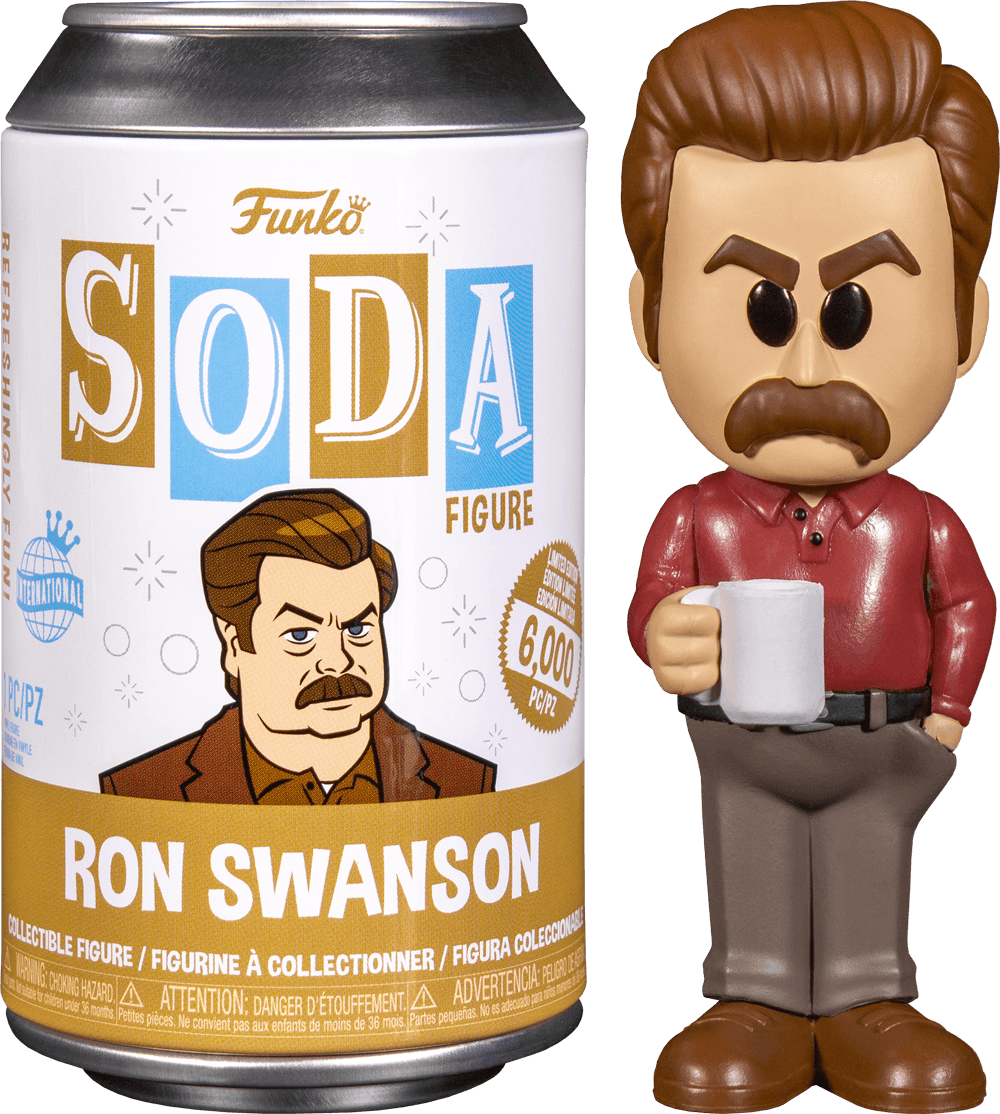 FUN65937 Parks and Recreation - Ron Swanson (with chase) Vinyl Soda - Funko - Titan Pop Culture