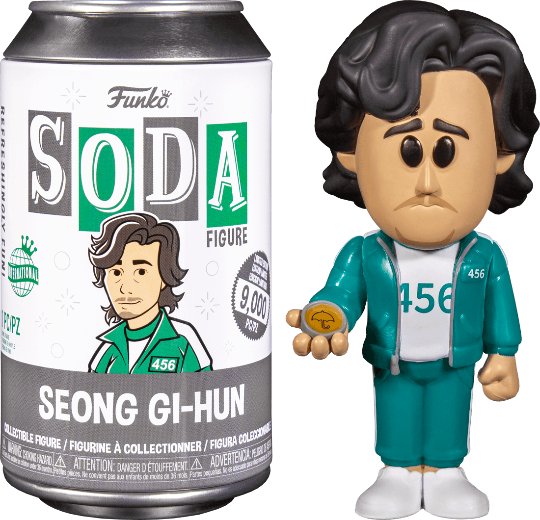 FUN65974 Squid Game - Seong Gi-Hun (with chase) Vinyl Soda - Funko - Titan Pop Culture