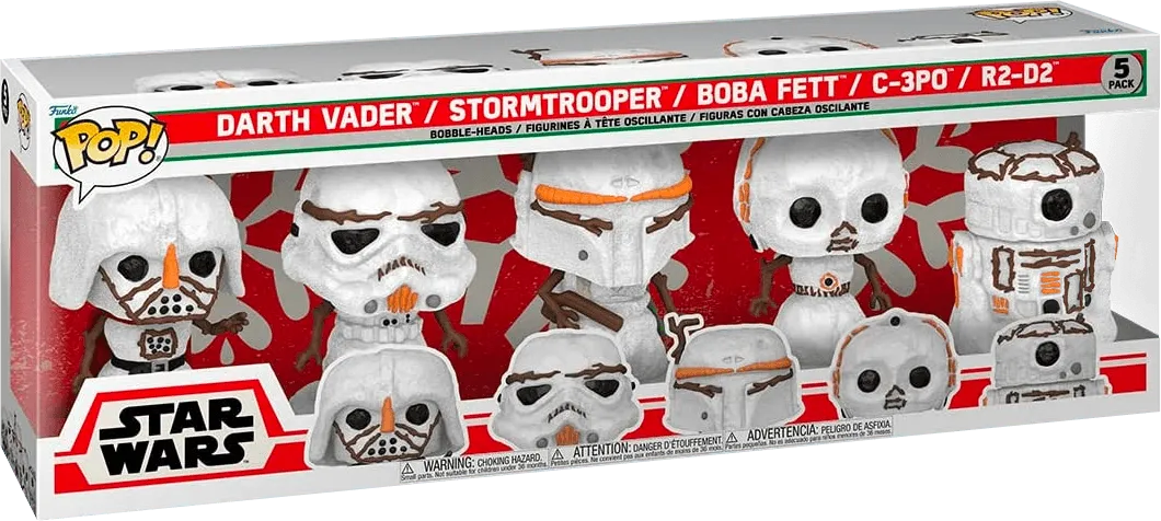 FUN66346 Star Wars - Snowman US Exclusive Pop! Vinyl 5-Pack [RS] - Funko - Titan Pop Culture
