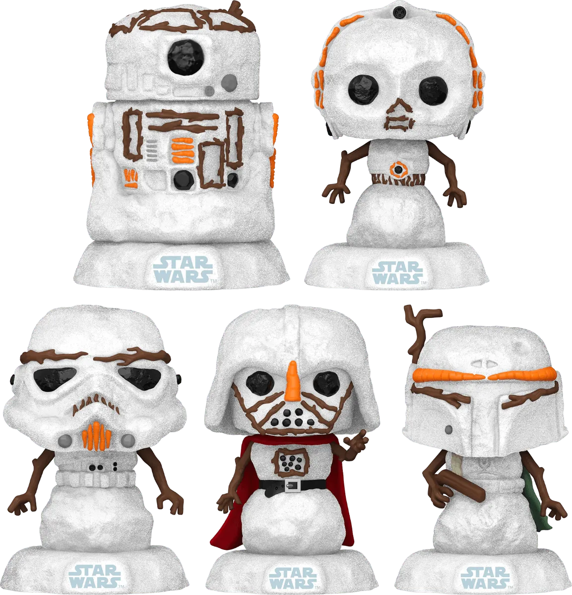 FUN66346 Star Wars - Snowman US Exclusive Pop! Vinyl 5-Pack [RS] - Funko - Titan Pop Culture