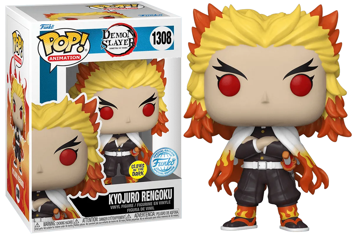 FUN66366 Demon Slayer - Rengoku Glow US Exclusive Pop! Vinyl [RS] - Funko - Titan Pop Culture