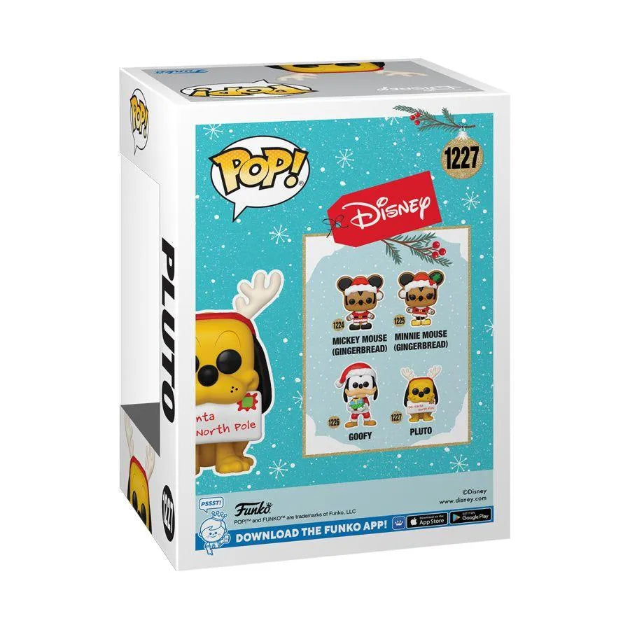 FUN66369 Disney - Pluto Holiday US Exclusive Flocked Pop! Vinyl [RS] - Funko - Titan Pop Culture