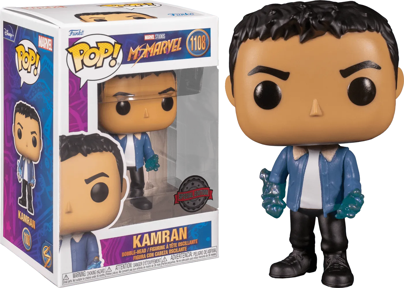 FUN66447 Ms Marvel (TV) - Kamran US Exclusive Pop! Vinyl [RS] - Funko - Titan Pop Culture