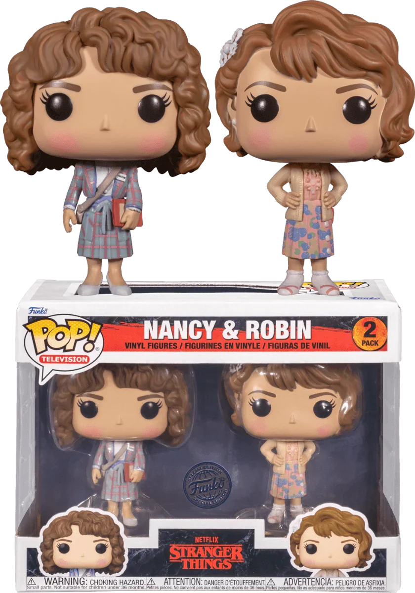 FUN66613 Stranger Things - Nancy & Robin US Exclusive Pop! 2-Pack [RS] - Funko - Titan Pop Culture