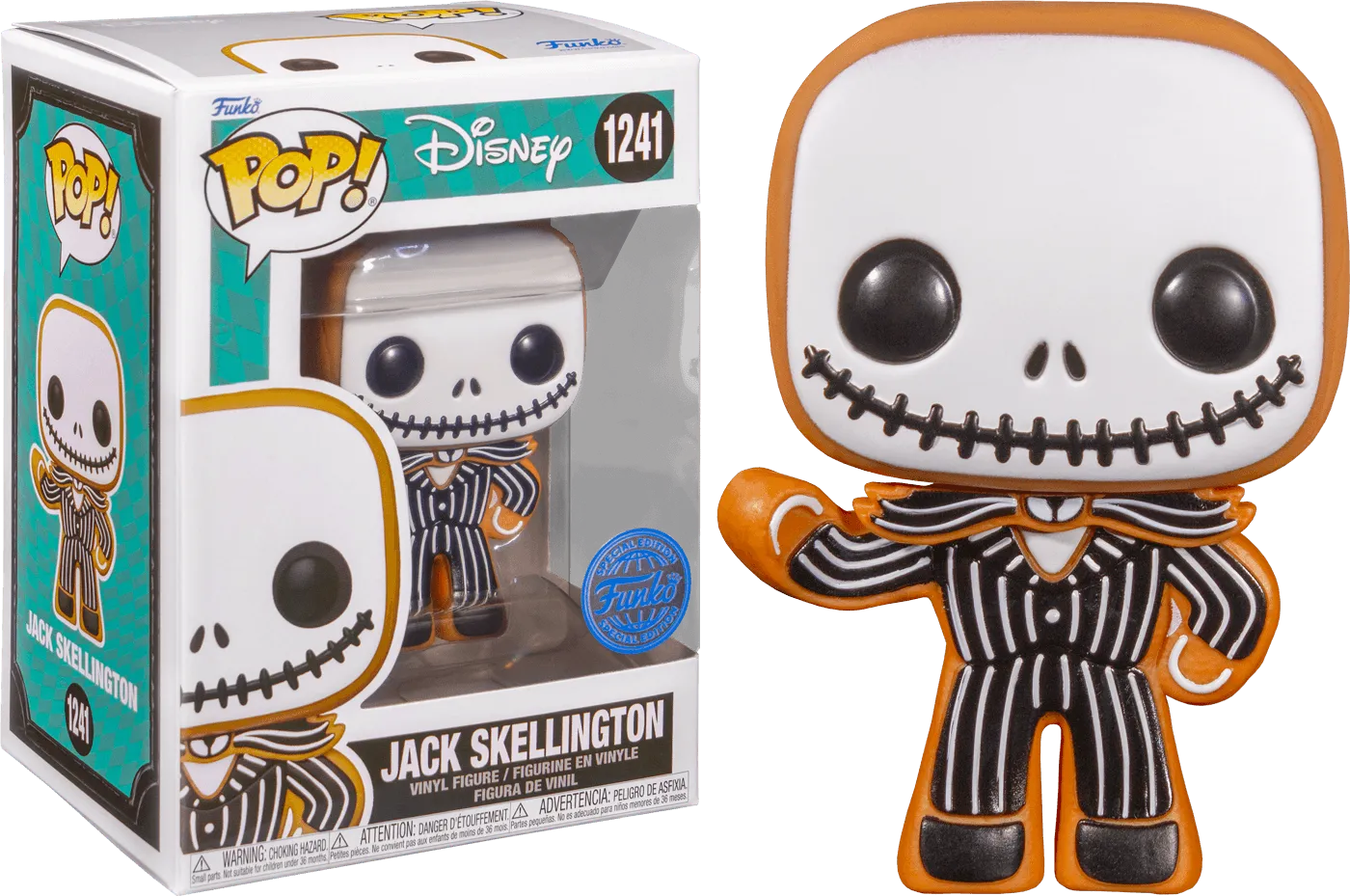 FUN67715 The Nightmare Before Christmas - Jack Skellington Gingerbread Pop Vinyl [RS] - Funko - Titan Pop Culture