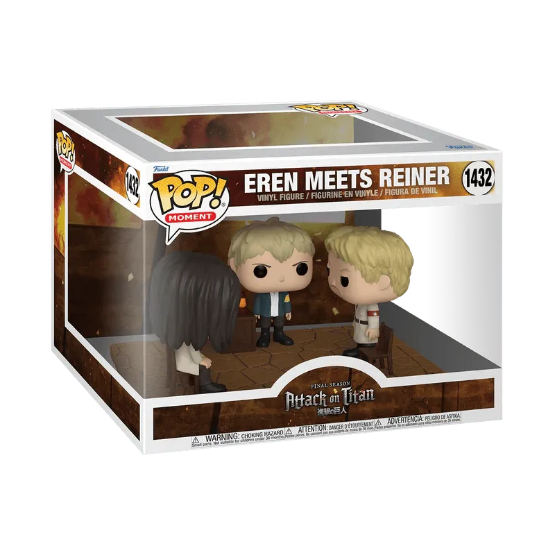FUN67932 Attack on Titan - Eren Meets Reiner Pop! Moment - Funko - Titan Pop Culture