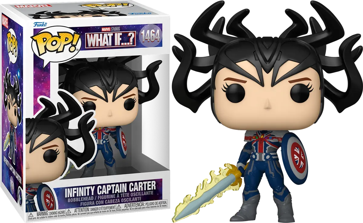 FUN68046 What If - Infinity Captain Carter Pop! Vinyl - Funko - Titan Pop Culture