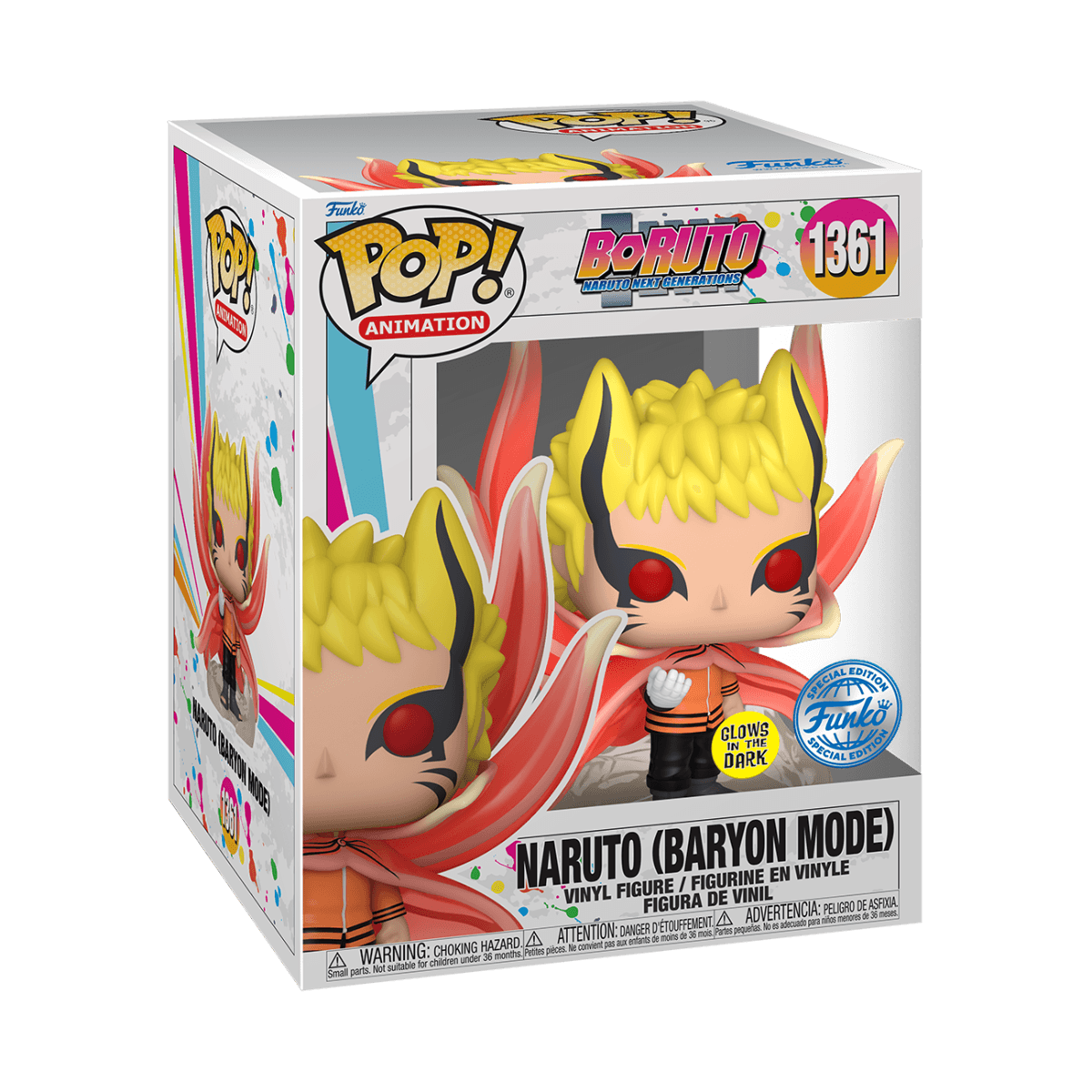 FUN68227 Boruto - Naruto Baryon Mode Glow 6" US Exclusive Pop! Vinyl [RS] - Funko - Titan Pop Culture