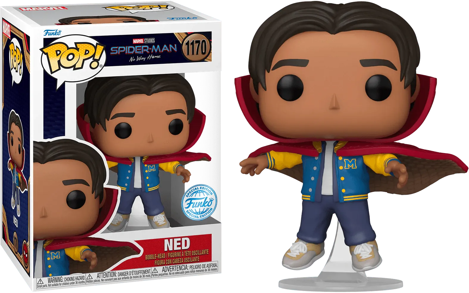 FUN68368 Spider-Man: No Way Home - Ned with cloak US Exclusive Pop! Vinyl [RS] - Funko - Titan Pop Culture