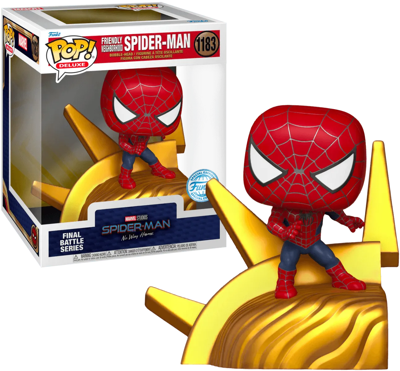 FUN68388 Spider-Man: No Way Home - Neighbourhood Spider-Man Build-A-Scene US Exclusive Pop! Deluxe [RS] - Funko - Titan Pop Culture