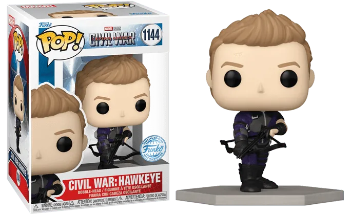 FUN68486 Captain America 3: Civil War - Hawkeye Build A Scene US Exclusive Pop! [RS] - Funko - Titan Pop Culture