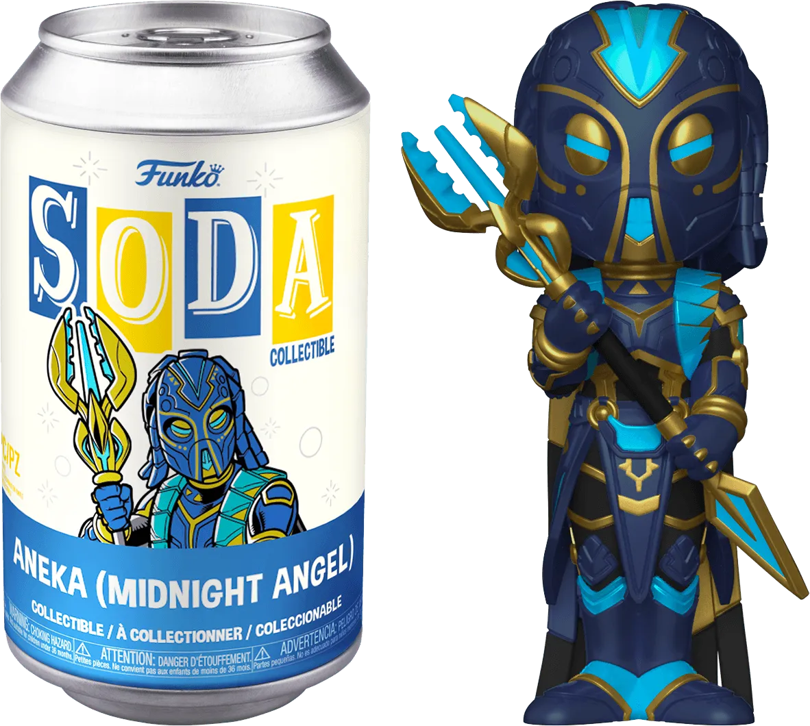 FUN68812 Black Panther 2 - Wakanda Forever - Aneka (Midnight Angel) (with chase) Vinyl Soda [RS] - Funko - Titan Pop Culture