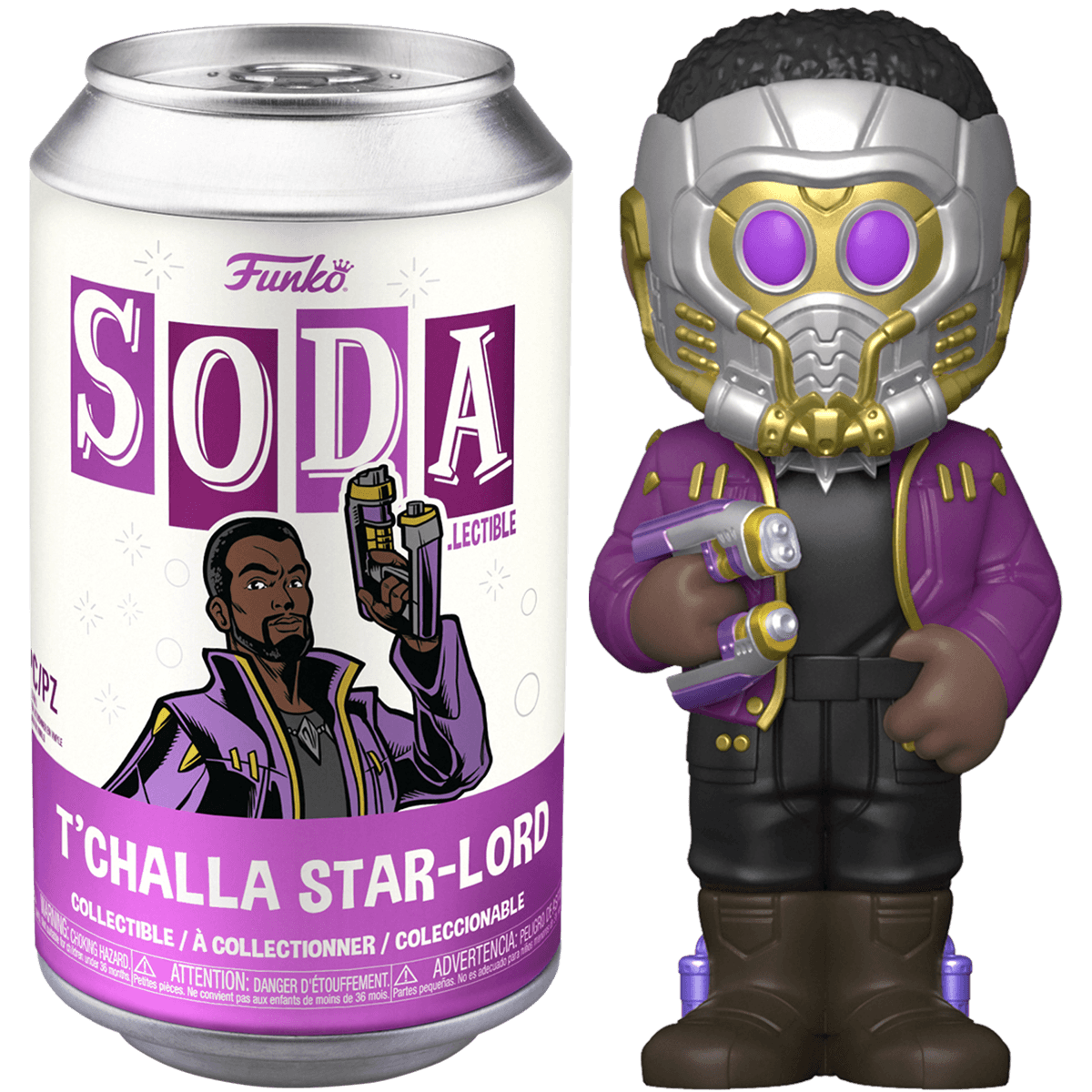 FUN68840 What If - Starlord T'Challa (with chase) Vinyl Soda - Funko - Titan Pop Culture