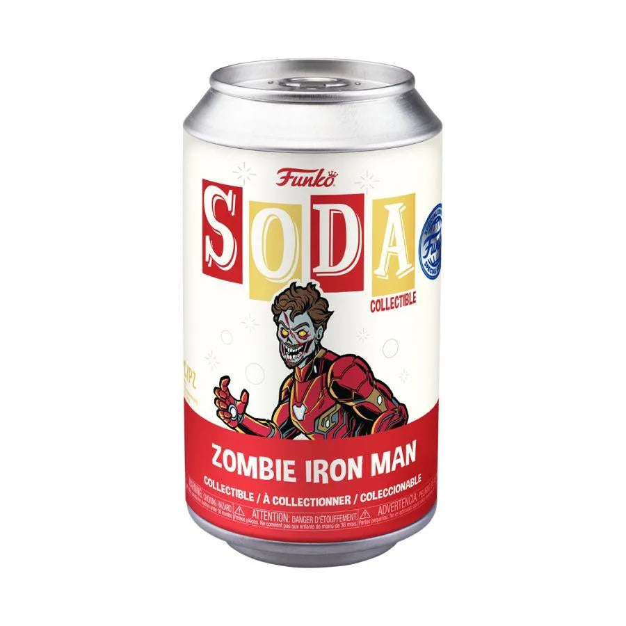 FUN68848 What If - Zombie Iron Man (with chase) US Exclusive Vinyl Soda [RS] - Funko - Titan Pop Culture