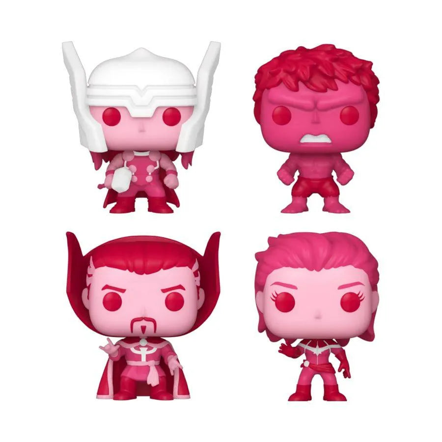 FUN69072 Marvel - Valentines Day US Exclusive Pocket Pop! 4-Pack [RS] - Funko - Titan Pop Culture