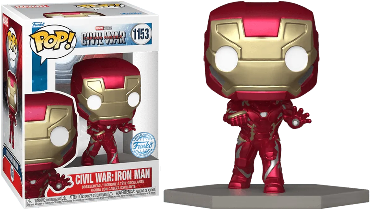 FUN70098 Captain America 3: Civil War - Iron Man US Exclusive Build-A-Scene Pop! Vinyl [RS] - Funko - Titan Pop Culture