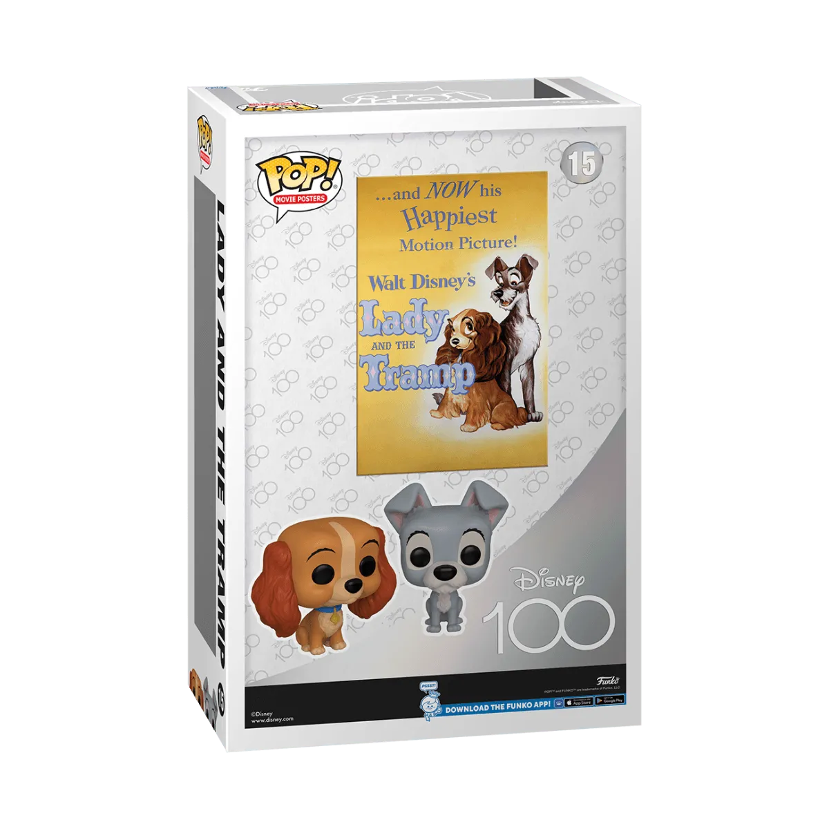 FUN70142 Disney: D100 - Lady & the Tramp Pop! Movie Poster - Funko - Titan Pop Culture