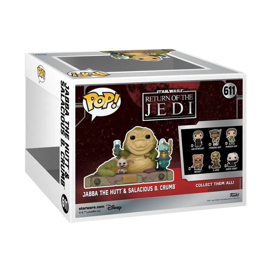 FUN70742 Star Wars: Return of the Jedi 40th Anniversary - Jabba with Salacious Pop! Movie Moment - Funko - Titan Pop Culture