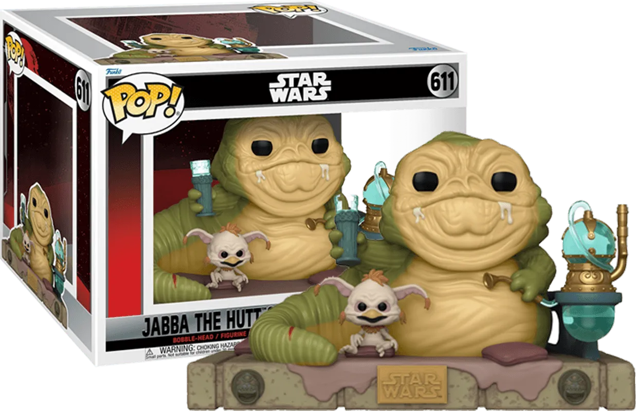 FUN70742 Star Wars: Return of the Jedi 40th Anniversary - Jabba with Salacious Pop! Movie Moment - Funko - Titan Pop Culture