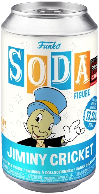 FUN70870 Pinocchio - Jiminy Cricket Vinyl C2E2 2024 US Exclusive SODA (with chase) [RS] - Funko - Titan Pop Culture