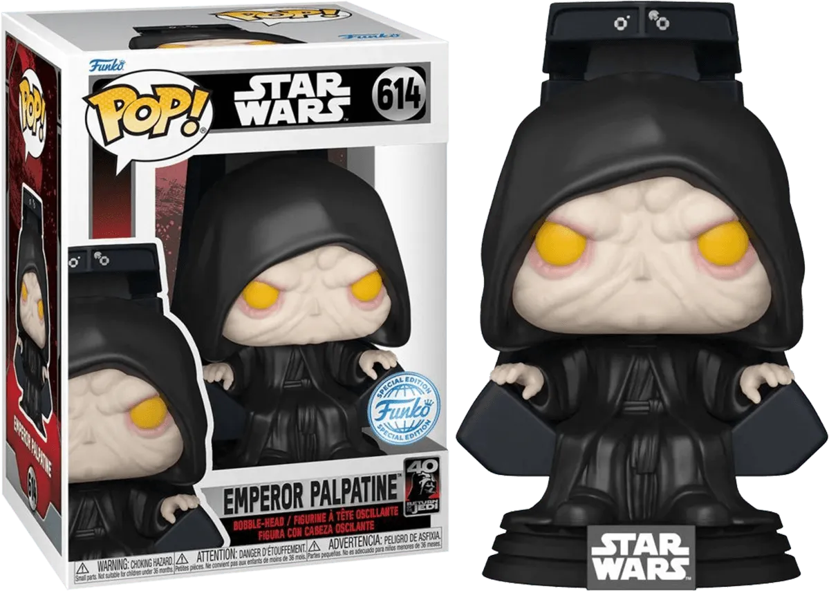 FUN71236 Star Wars: Return of the Jedi 40th Anniversary - Emperor Spectating US Exclusive Pop! Vinyl [RS] - Funko - Titan Pop Culture