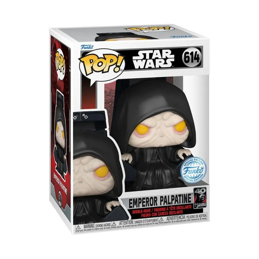 FUN71236 Star Wars: Return of the Jedi 40th Anniversary - Emperor Spectating US Exclusive Pop! Vinyl [RS] - Funko - Titan Pop Culture