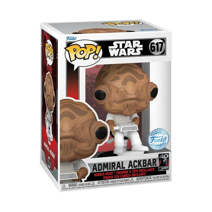 FUN71536 Star Wars - Admiral Ackbar with Chair US Exclusive Pop! Vinyl [RS] - Funko - Titan Pop Culture