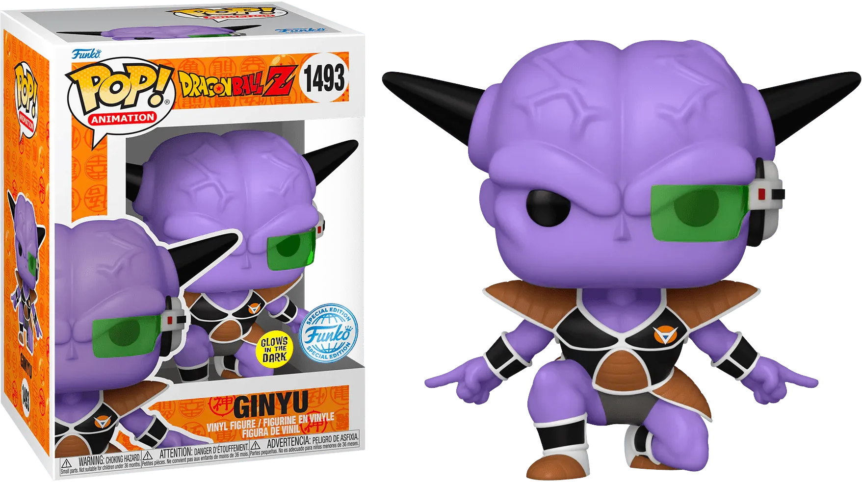 FUN71565 Dragon Ball Z - Ginyu US Exclusive Glow Pop! Vinyl [RS] - Funko - Titan Pop Culture