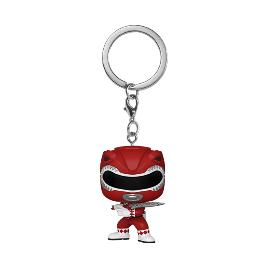 FUN72152 Power Rangers 30th Anniversary - Red Ranger Pop! Keychain - Funko - Titan Pop Culture