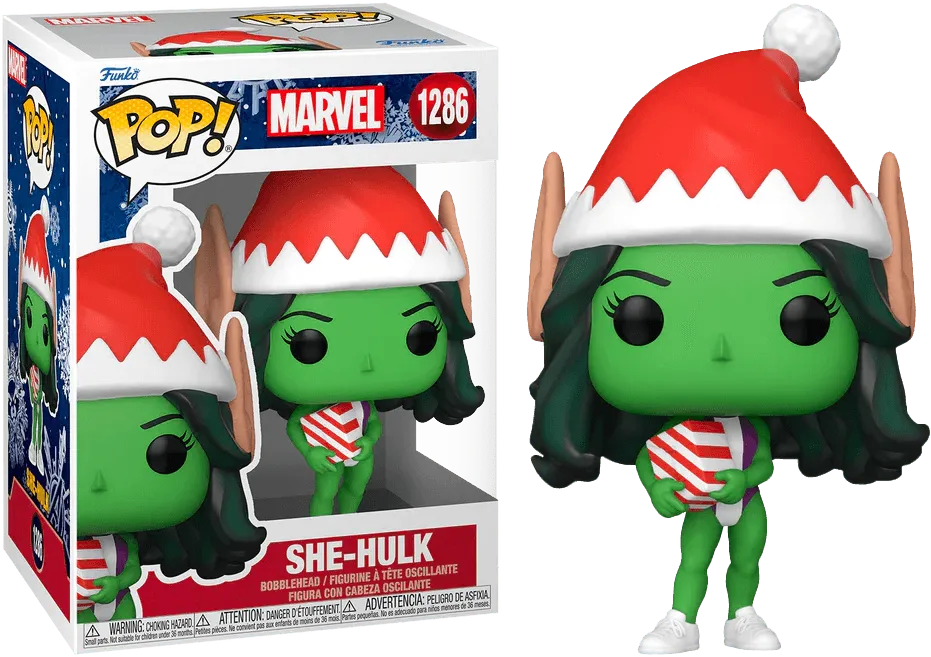 FUN72189 Marvel Comics - She-Hulk Holiday Pop! Vinyl - Funko - Titan Pop Culture
