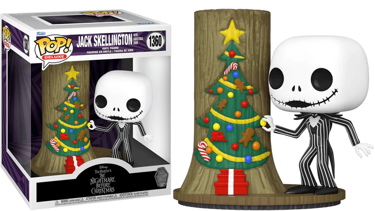 FUN72310 The Nightmare Before Christmas - Jack with Christmas Town Door 30th Anniversary Pop! Deluxe - Funko - Titan Pop Culture